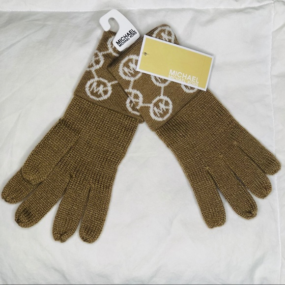 HP | Michael Kors Jet Set Logo Cuff Gloves - Picture 2 of 5